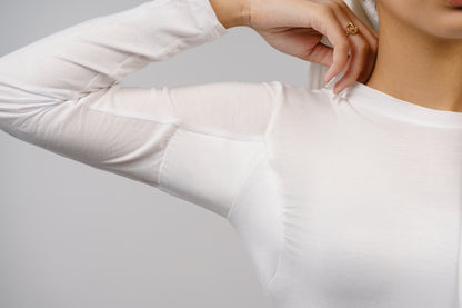 White High Neck Full Sleeve Hydro Shield