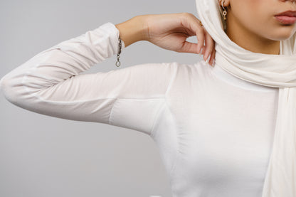 White High Neck Full Sleeve Hydro Shield