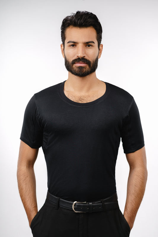 Black Round Neck Hydro Shield